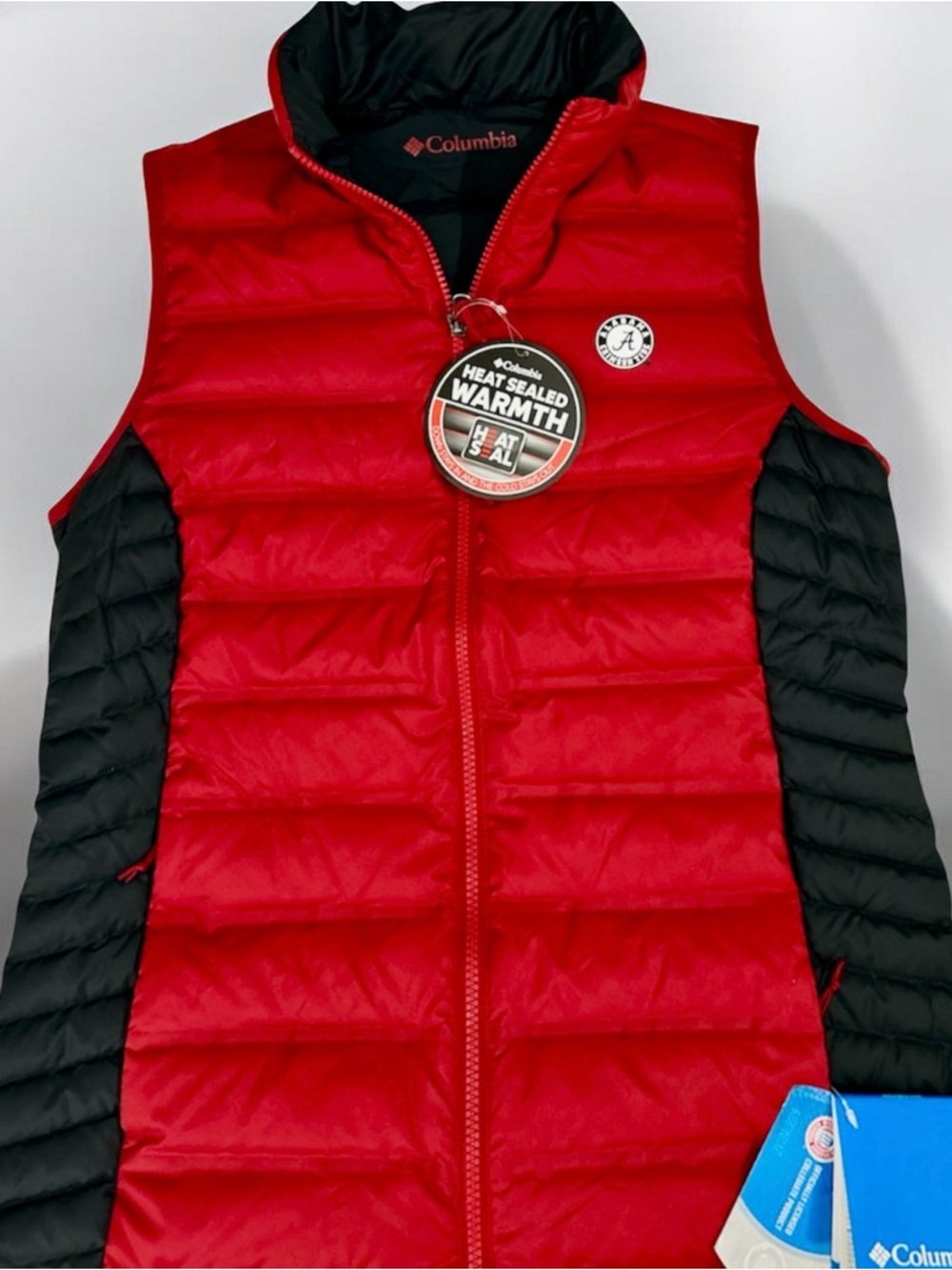 Columbia Alabama Crimson Tide Reversible Down Puffer Vest Women’s Small NWT